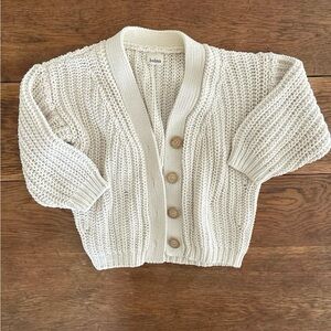 Babaa Cotton Cardigan Mini Natural
